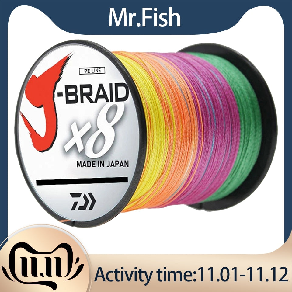 500m 8 Strand Japan Super Strong PE Braided Fishing Line Multifilament Braid Thread 8 Braid 18LB 22lb 35lb 87LBS