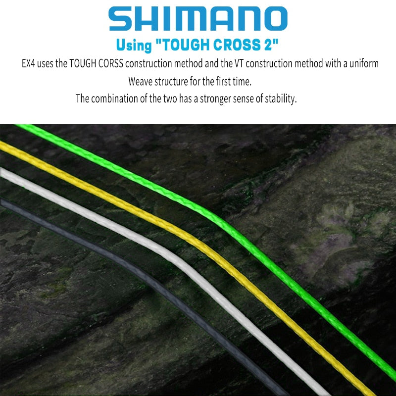 Shimano OCEA 4 Strands Braided Fishing Line Multifilament 300M Carp Fishing Japanese Braided Wire Fishing Accessories Pe Line